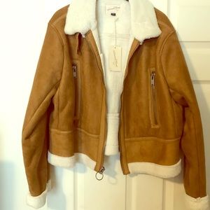 Target Universal Thread Sherpa Jacket, Tan, XL